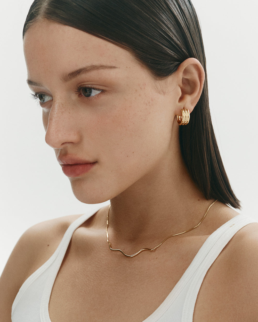 STEADFAST HOOPS (18K GOLD PLATED) IMAGE 6