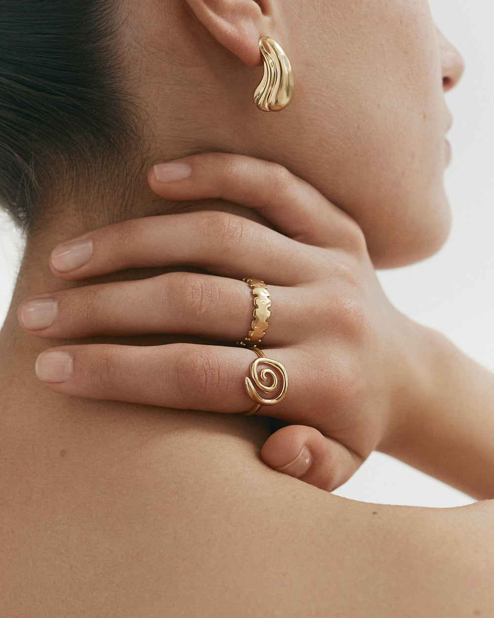 COLLIDE RING (18K GOLD PLATED) IMAGE 2