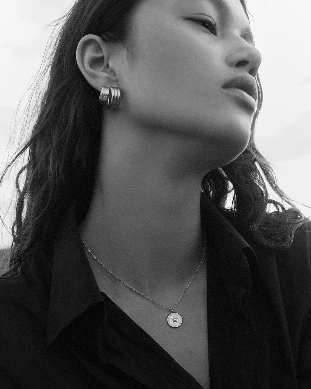 SOLACE COIN NECKLACE (STERLING SILVER) IMAGE 3