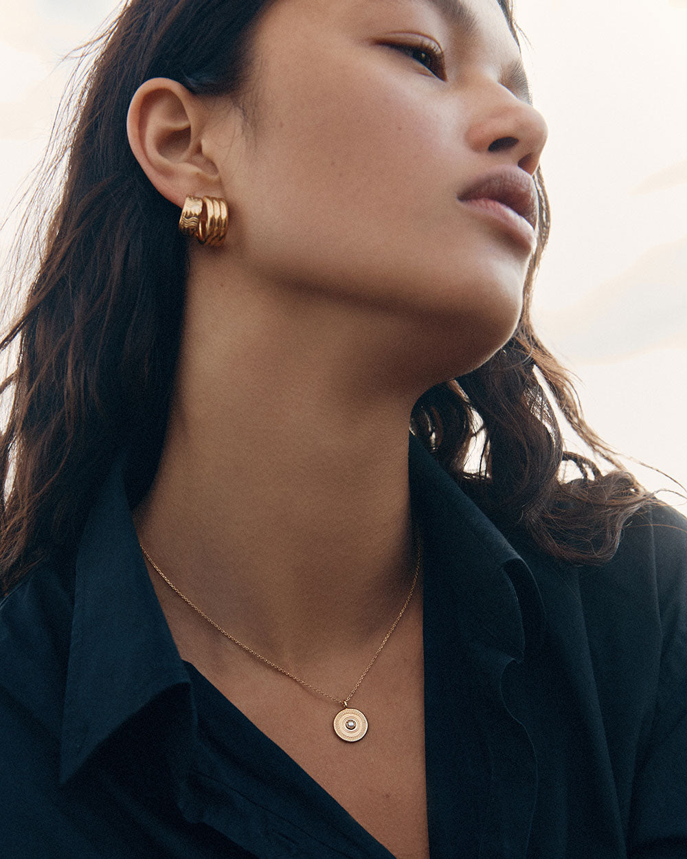 SOLACE COIN NECKLACE (18K GOLD VERMEIL) IMAGE 2