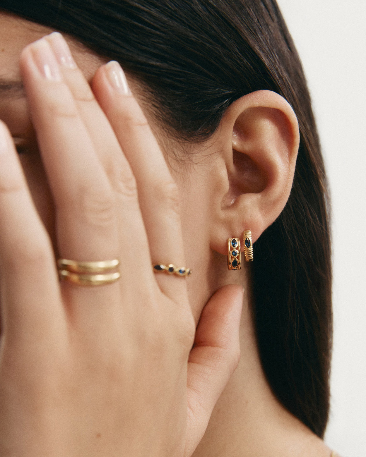 SYNERGY HOOPS (18K GOLD PLATED) IMAGE 3