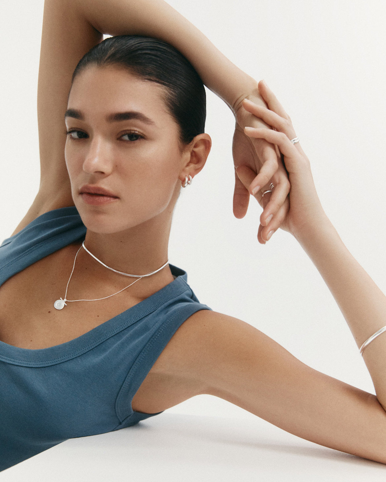 ELEMENTAL HERRINGBONE CHAIN (STERLING SILVER) IMAGE 3