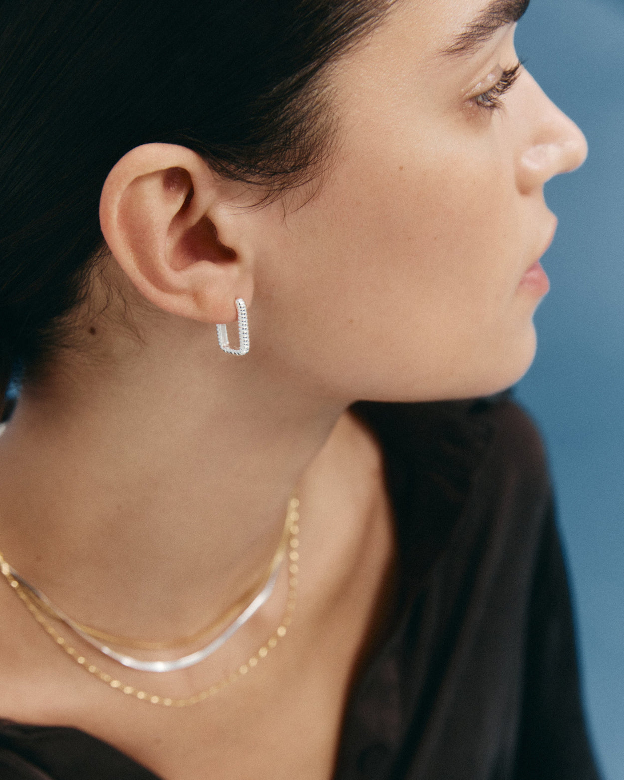 ELEMENTAL HOOPS (STERLING SILVER) IMAGE 2