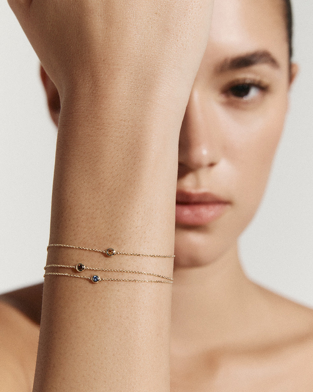 PETITE BIRTHSTONE BRACELET (9K GOLD) IMAGE 3