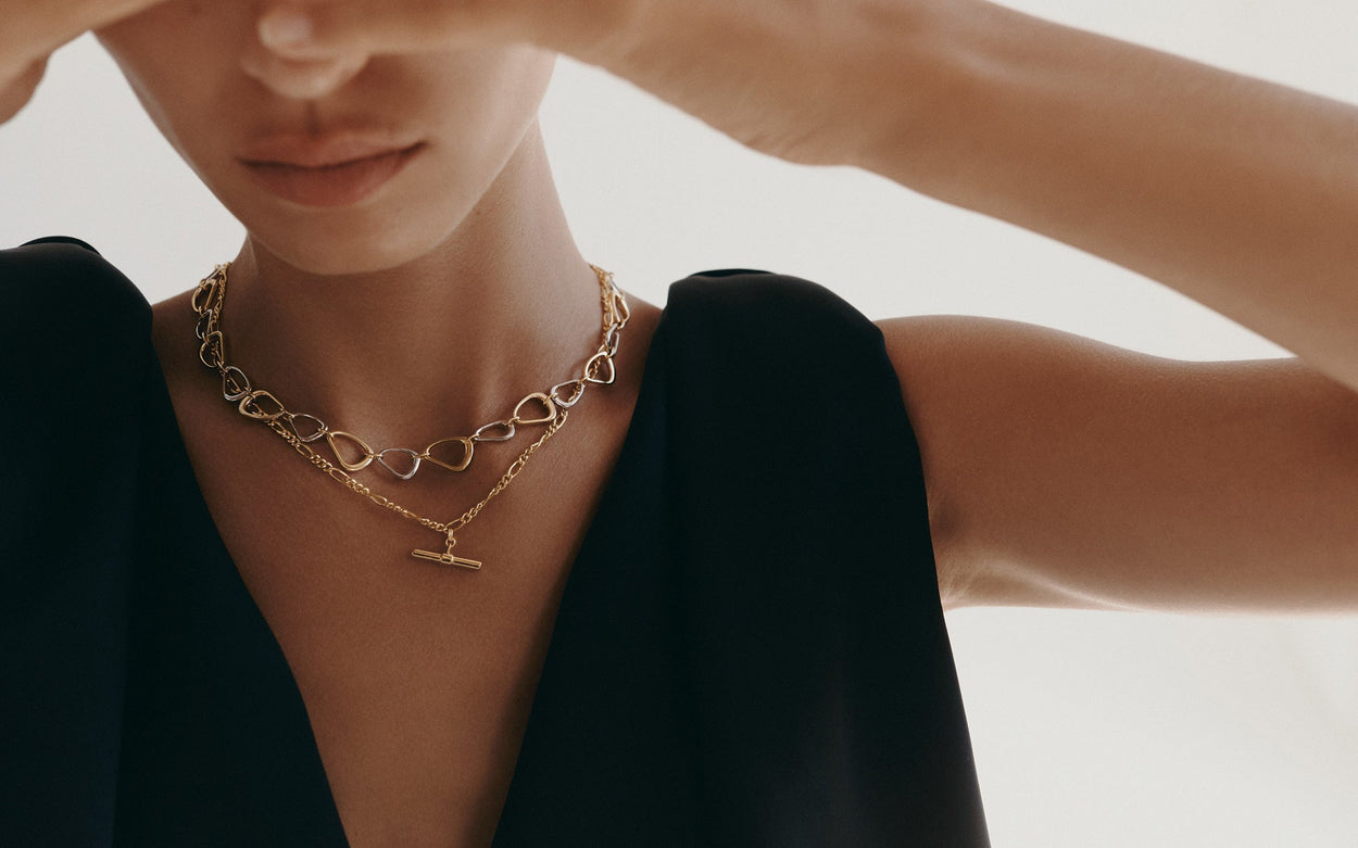 FLUX NECKLACE (MIXED METAL) IMAGE 5