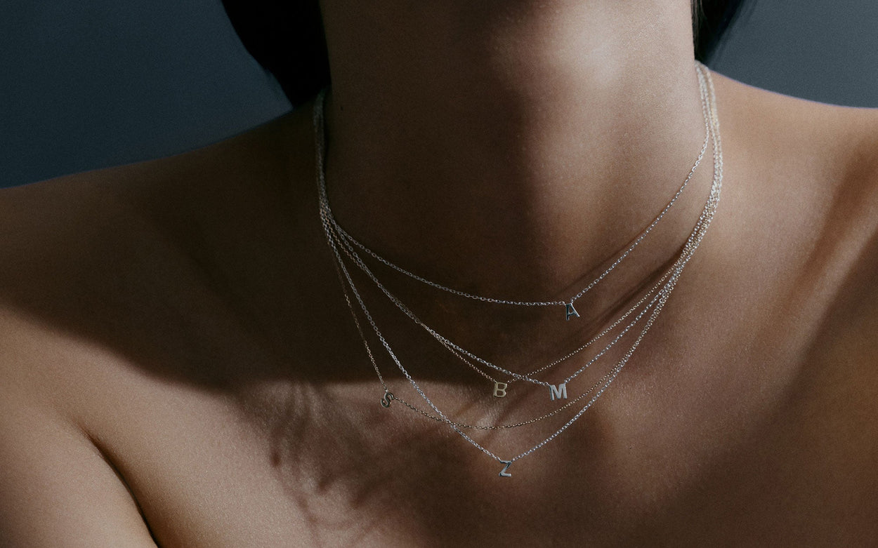 PETITE INITIAL NECKLACE (9K GOLD) IMAGE 7