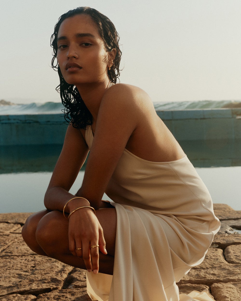 TEMPO STACKING RING SET (18K GOLD PLATED) IMAGE 3