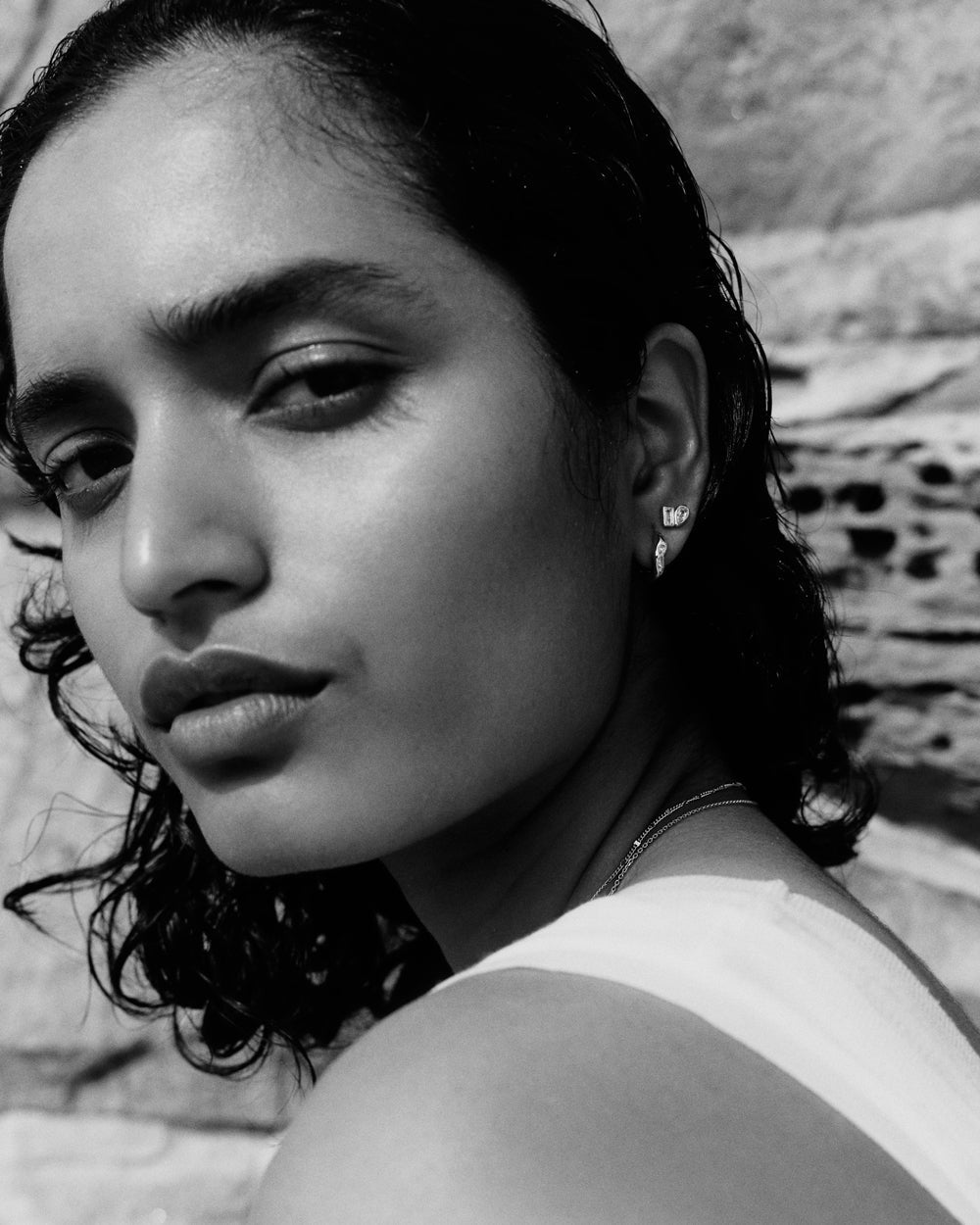 PLACE HOOPS (STERLING SILVER) IMAGE 3