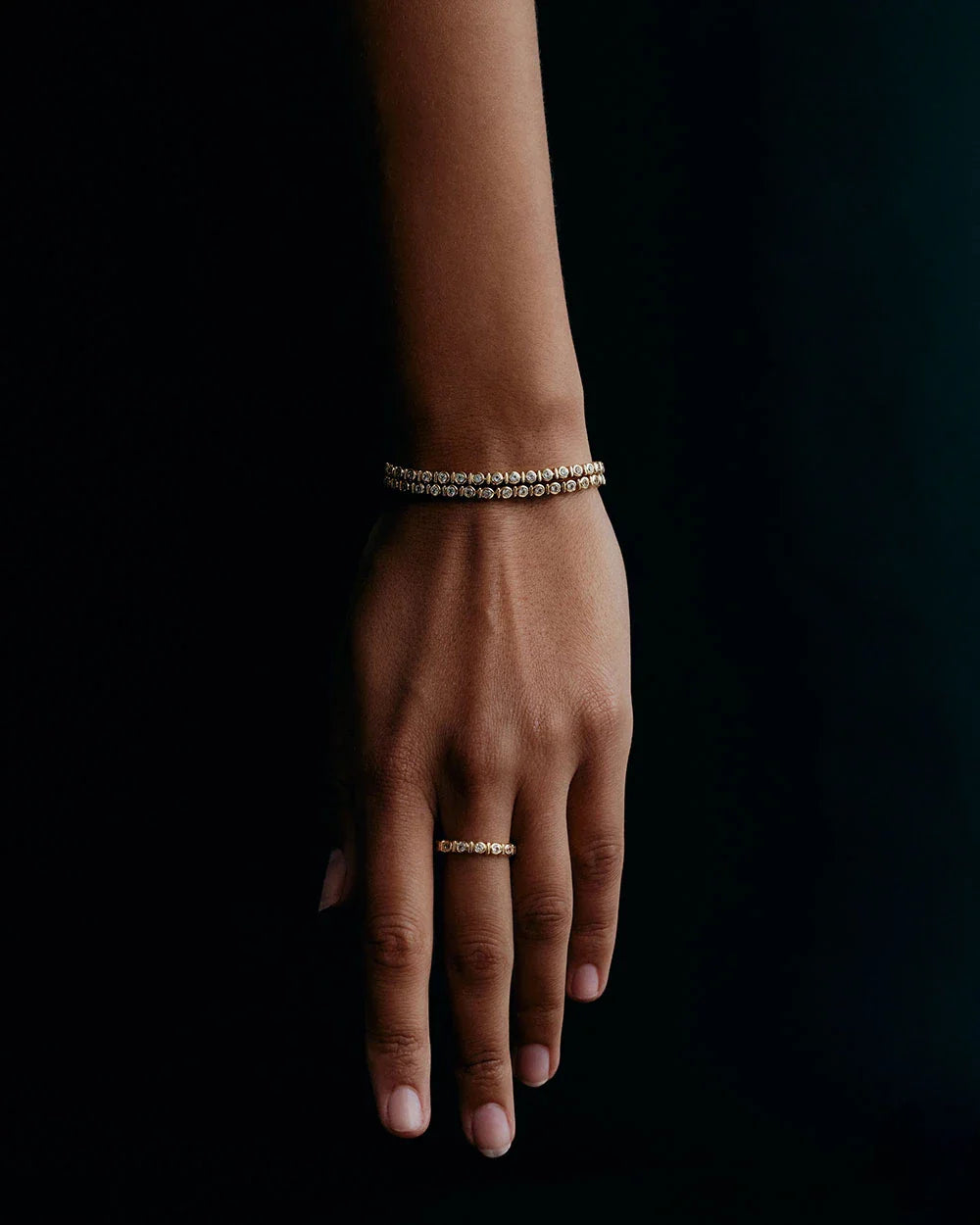 VALE TENNIS BRACELET (18K GOLD PLATED)