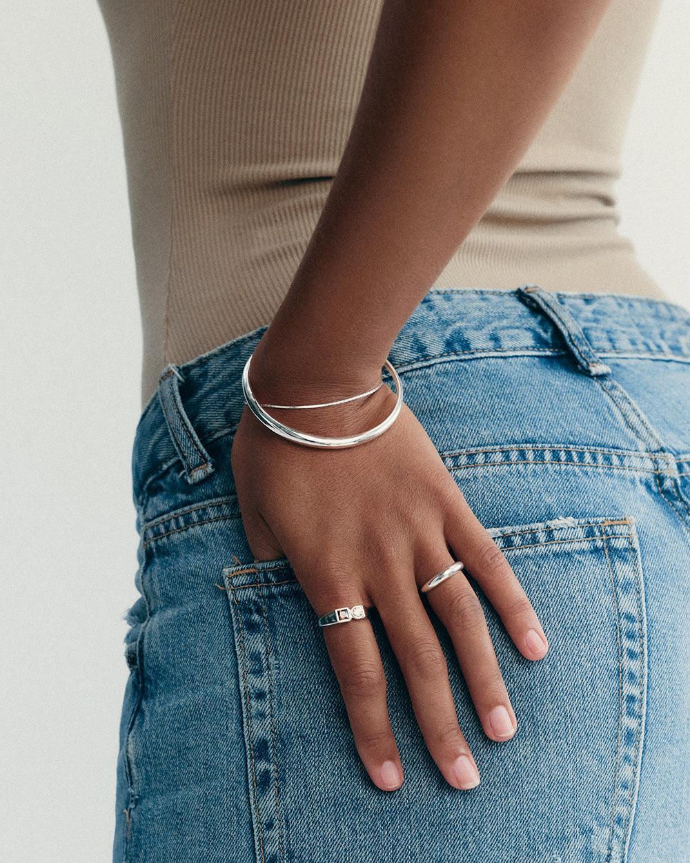 DUALITY CHAIN BRACELET (STERLING SILVER)