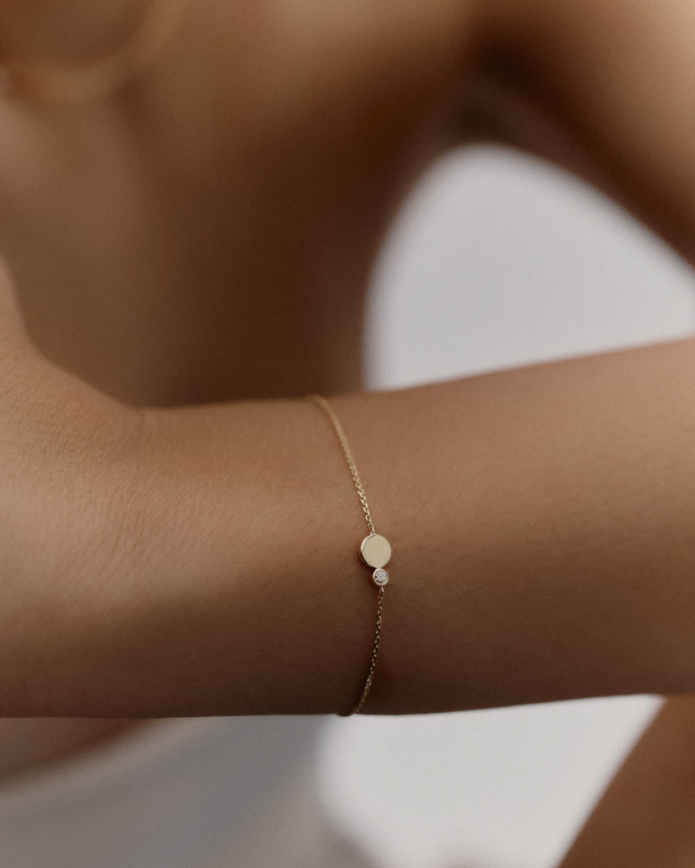 EVERLAST DIAMOND ENGRAVABLE BRACELET (9K GOLD)
