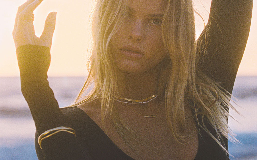 SOLSTICE HOOPS (18K GOLD PLATED) IMAGE 5