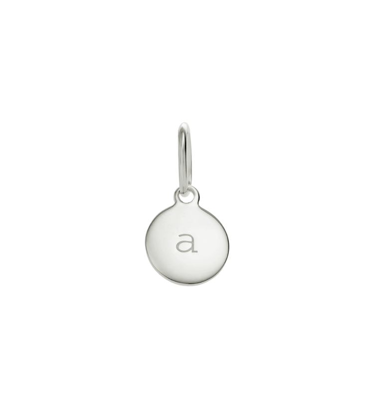 CIRCLE INITIAL A-Z (STERLING SILVER) IMAGE 1