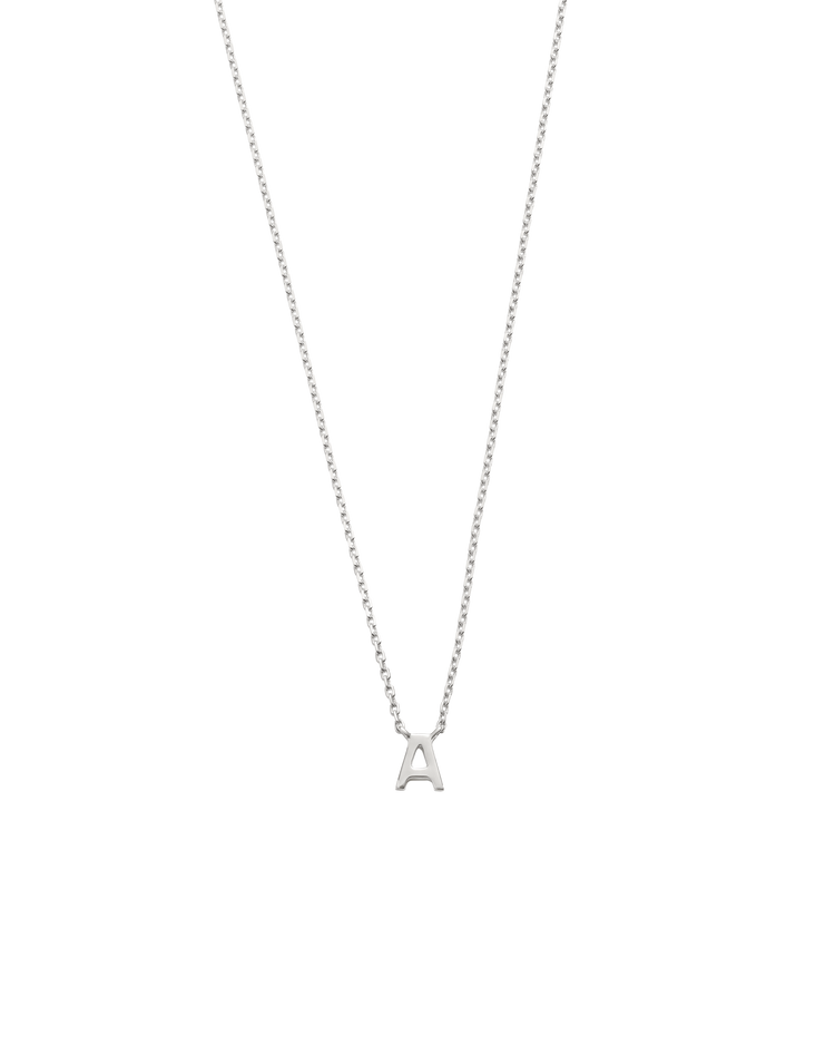PETITE INITIAL NECKLACE (STERLING SILVER) IMAGE 1