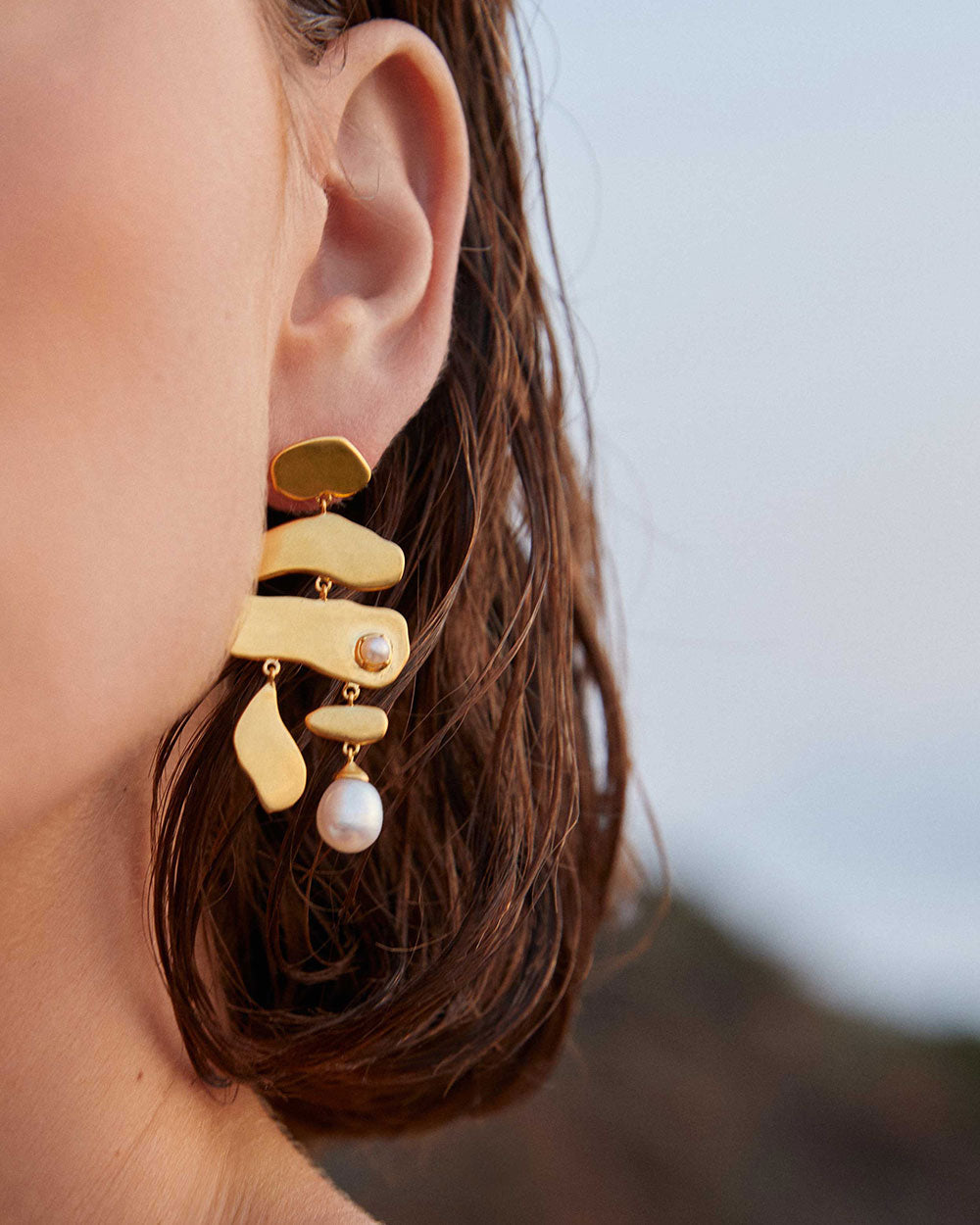 VACANZA EARRINGS (18K GOLD PLATED) IMAGE 6