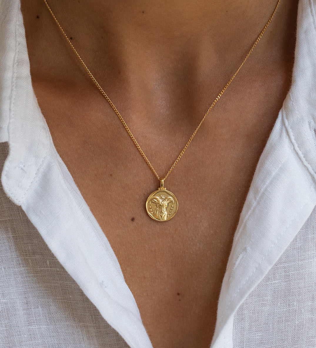 CAPRICORN ZODIAC (18K ROSE GOLD VERMEIL) IMAGE 2