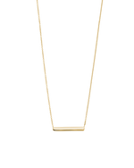 ENGRAVABLE BAR NECKLACE (18K GOLD VERMEIL)