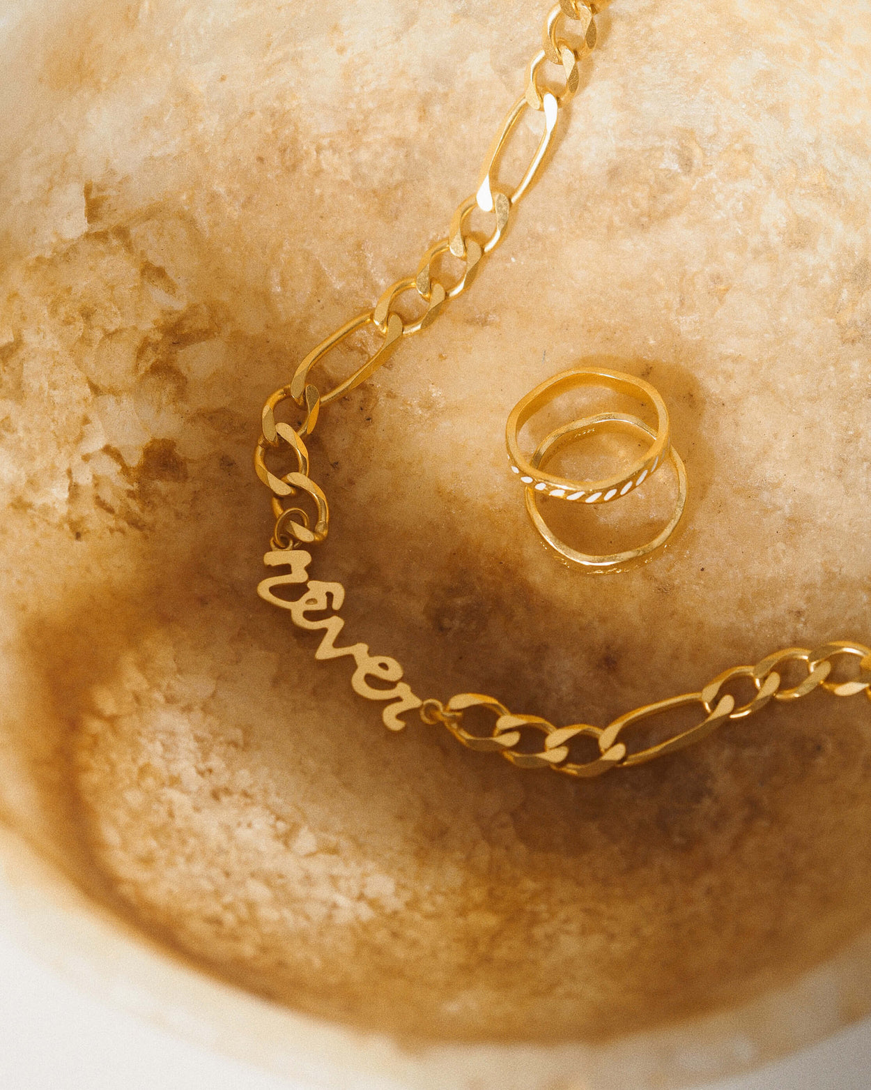 REVER CHAIN NECKLACE (18K GOLD PLATED) IMAGE 6