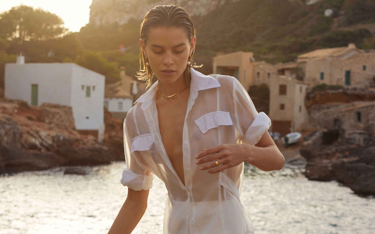 HERRINGBONE CHAIN (18K GOLD VERMEIL) IMAGE 5