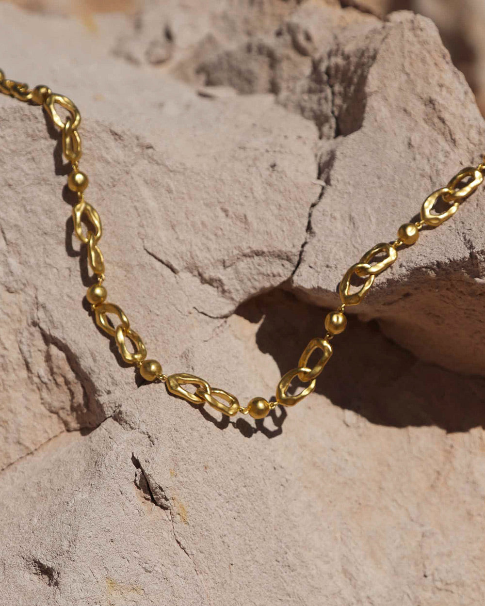 RENEWAL CHAIN NECKLACE (18K GOLD PLATED) - IMAGE 4