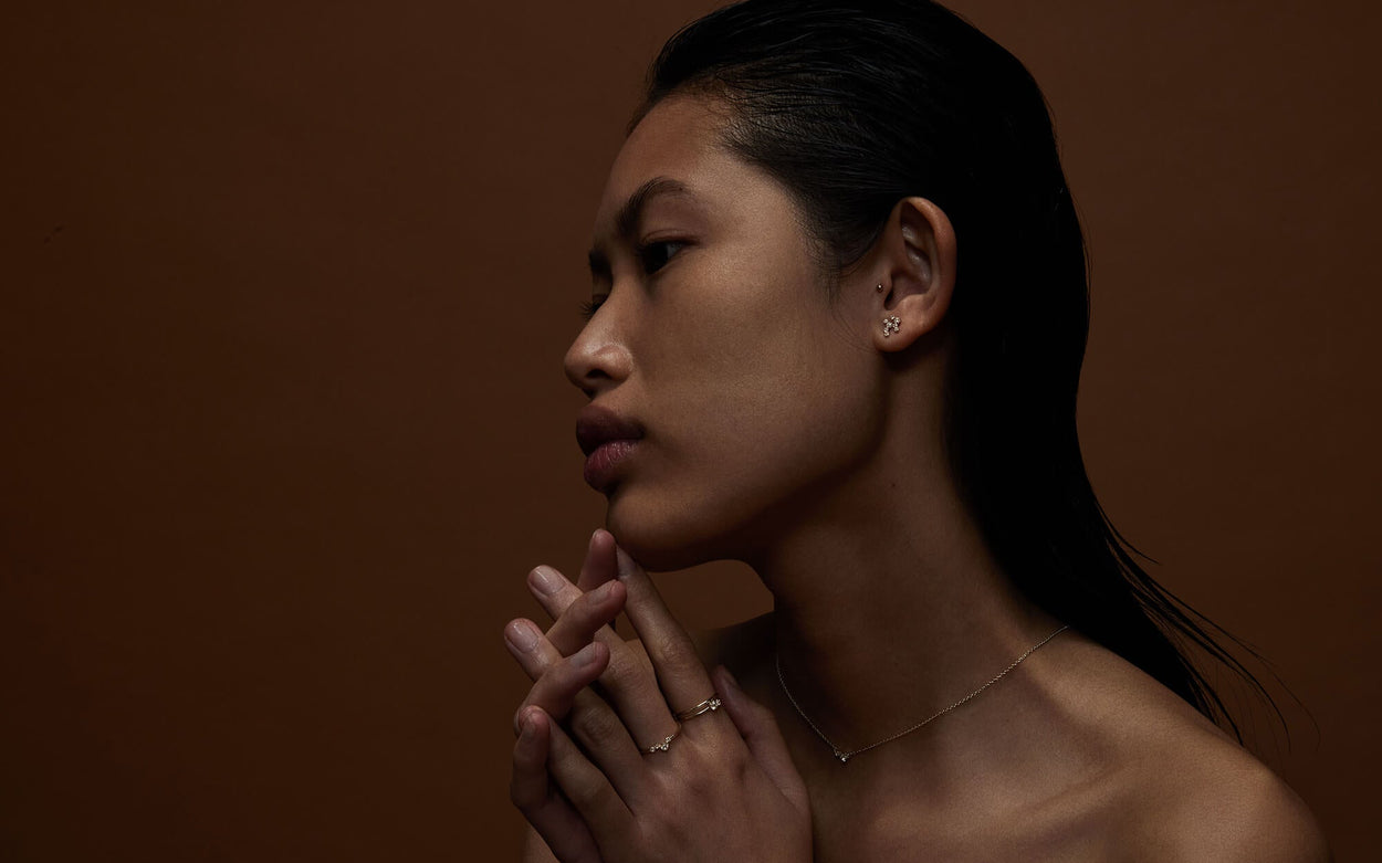 VALENCIA TOPAZ STUDS (9K GOLD) IMAGE 5