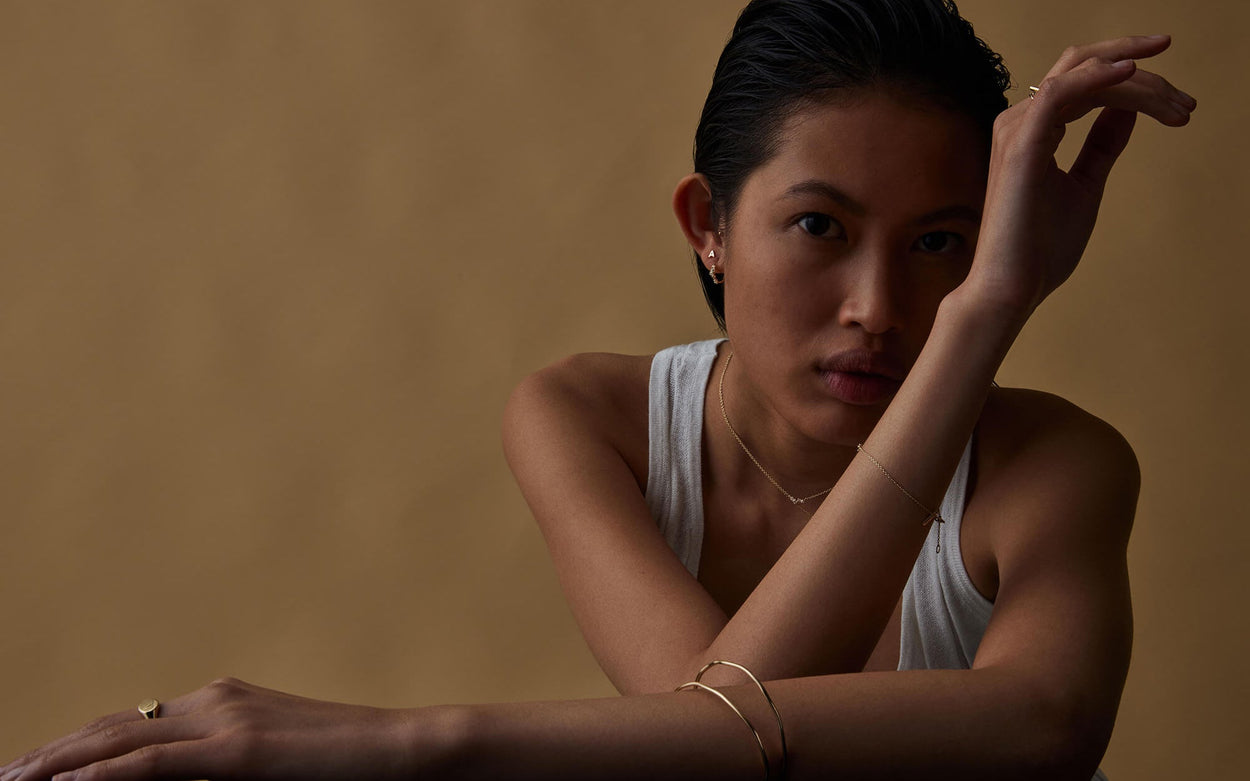 VALENCIA TOPAZ HOOPS (9K GOLD) IMAGE 5