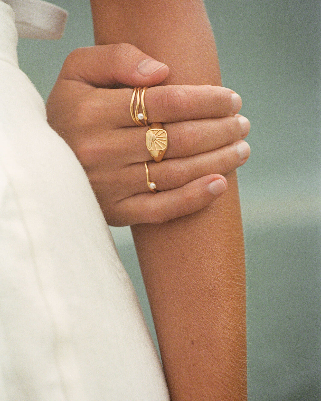 VACATION STACKING RING (18K GOLD VERMEIL) IMAGE 3