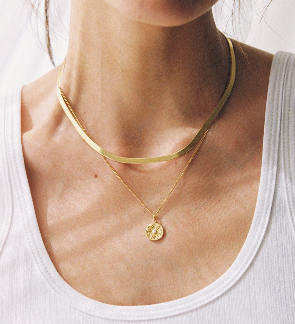 TINY BY THE SEA COIN (18K GOLD VERMEIL) - IMAGE 2