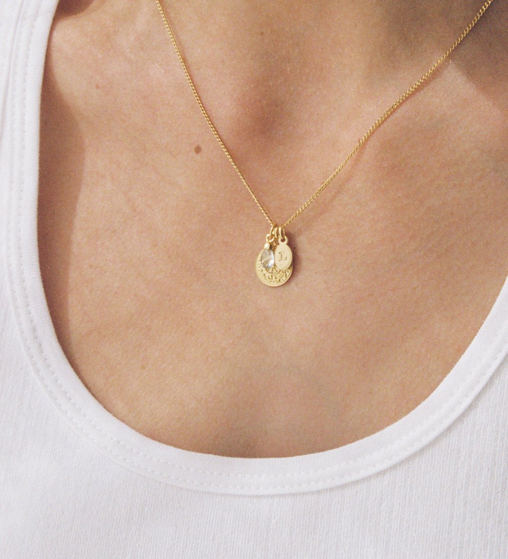 ROSE QUARTZ GEMSTONE (18K GOLD VERMEIL) IMAGE 2