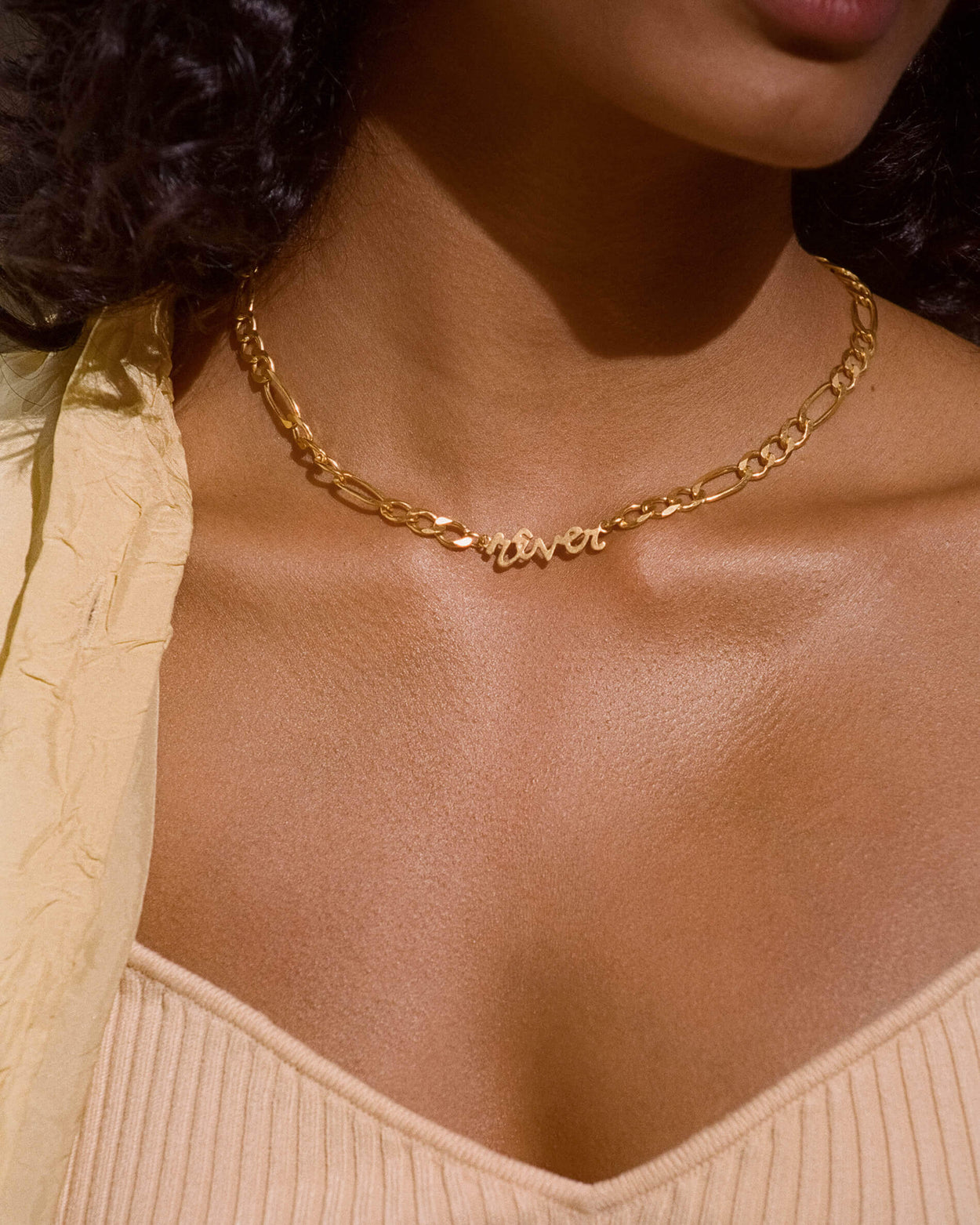 REVER CHAIN NECKLACE (18K GOLD PLATED) IMAGE 2