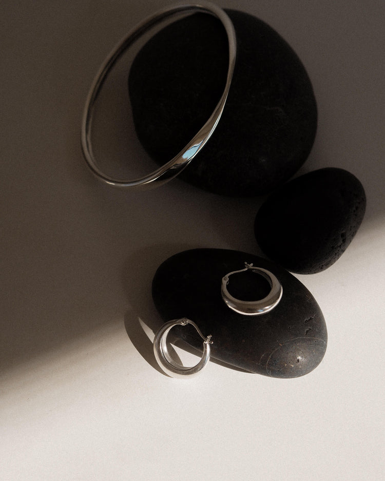 GLOW HOOPS (STERLING SILVER) IMAGE 2