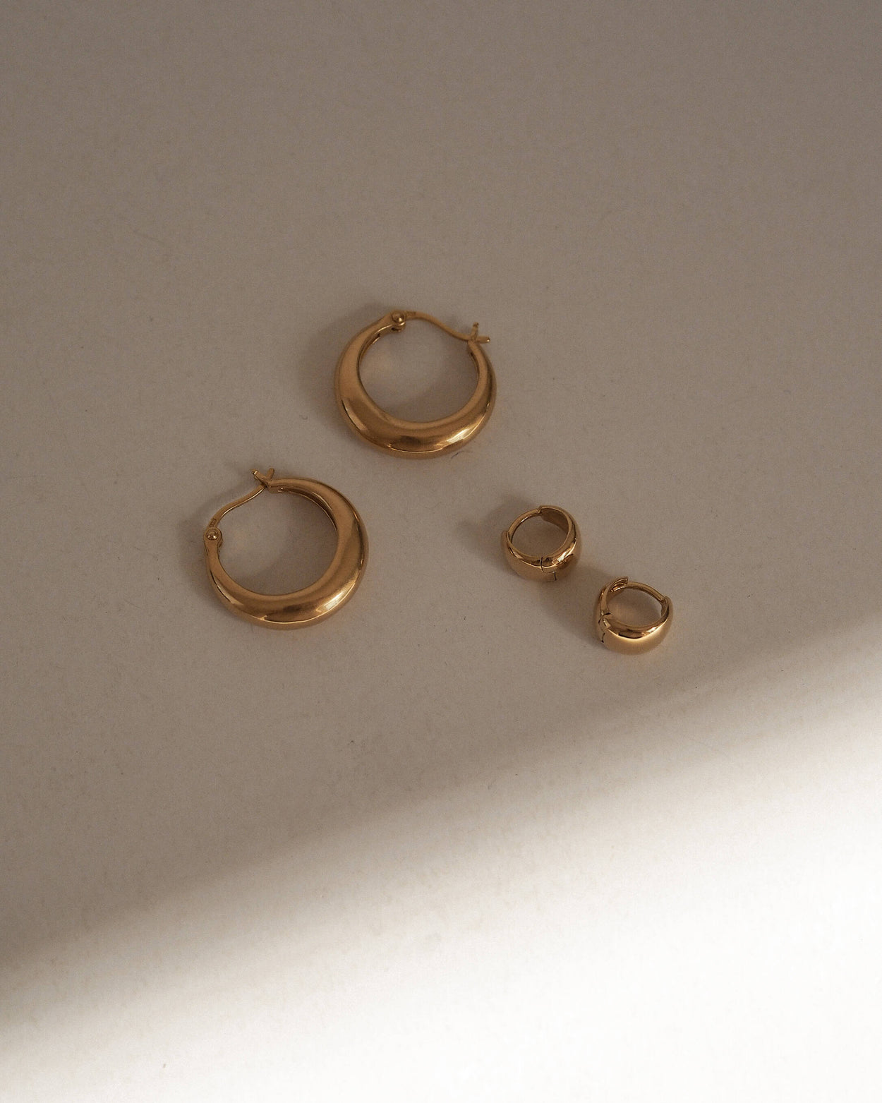 GLOW HOOPS (18K GOLD PLATED) - IMAGE 3