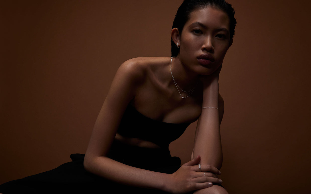 VALENCIA TOPAZ HOOPS (STERLING SILVER) IMAGE 5