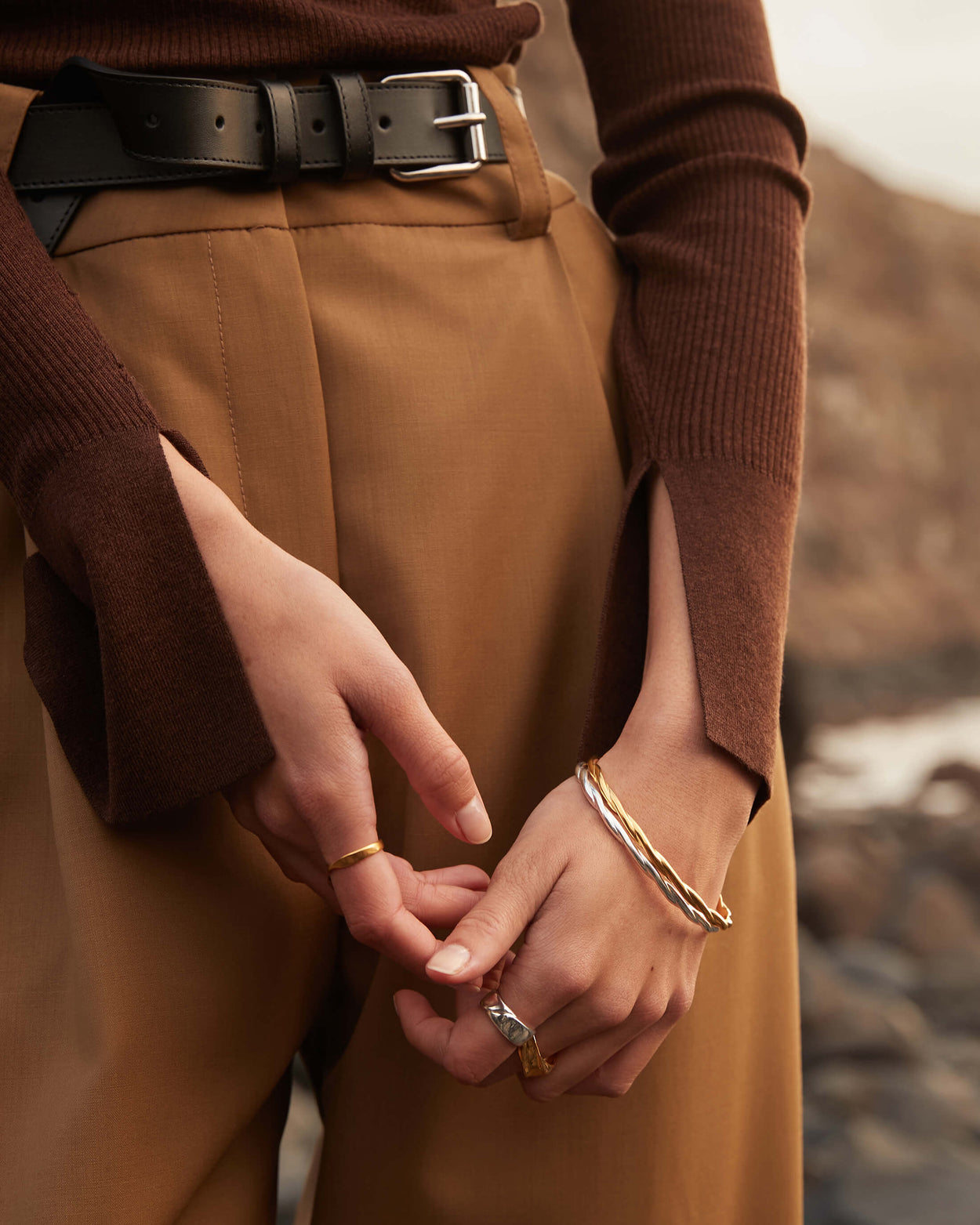 FOLD BAND RING (18K GOLD VERMEIL) IMAGE 6