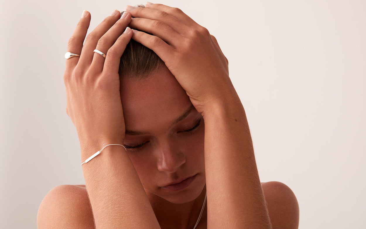 SENTIMENT BAR BRACELET (STERLING SILVER) IMAGE 3