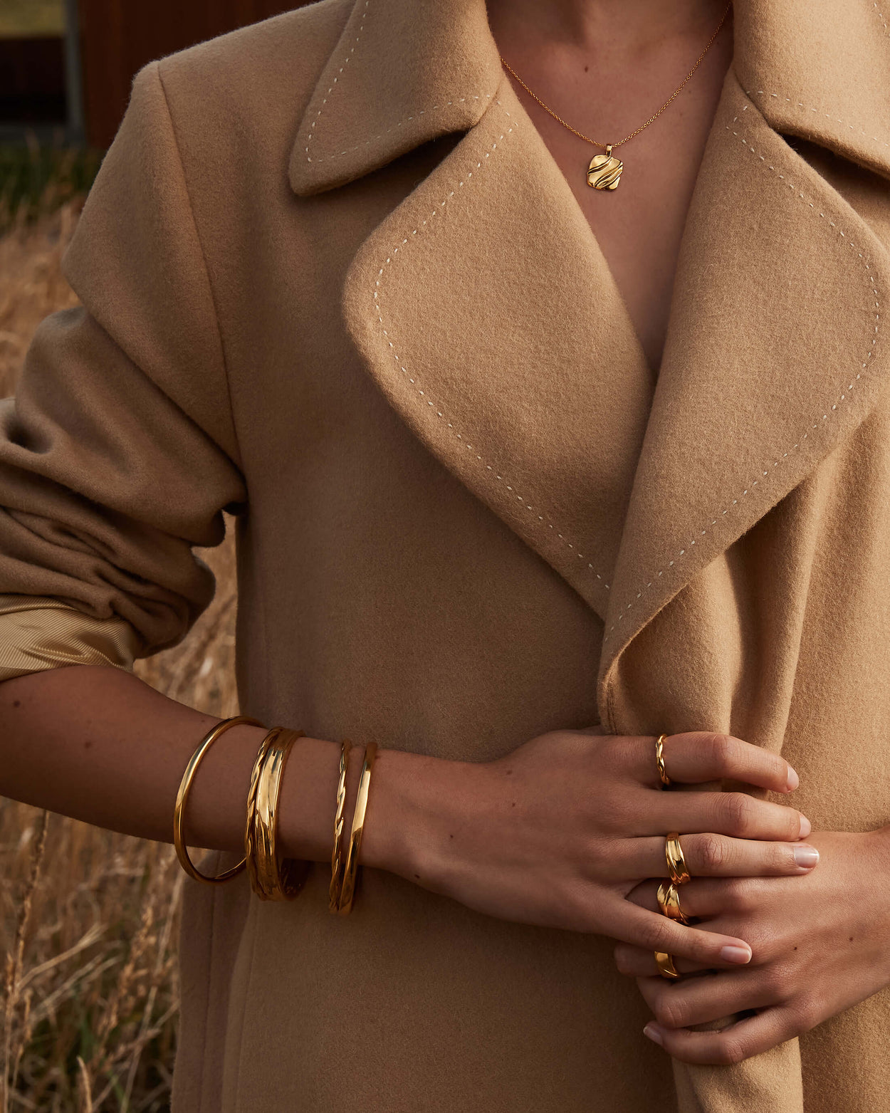 WAVE RING (18K GOLD VERMEIL) IMAGE 7