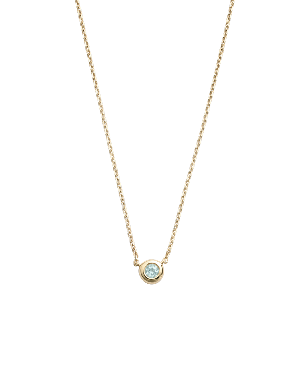 PETITE BIRTHSTONE NECKLACE (9K GOLD) IMAGE 9
