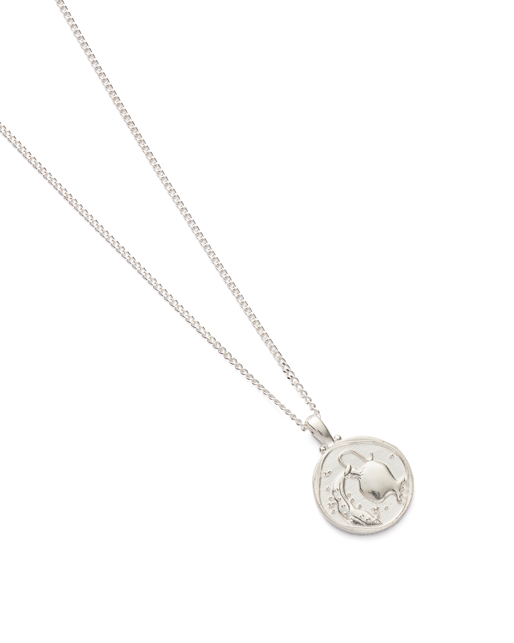 AQUARIUS ZODIAC NECKLACE (STERLING SILVER) IMAGE 4