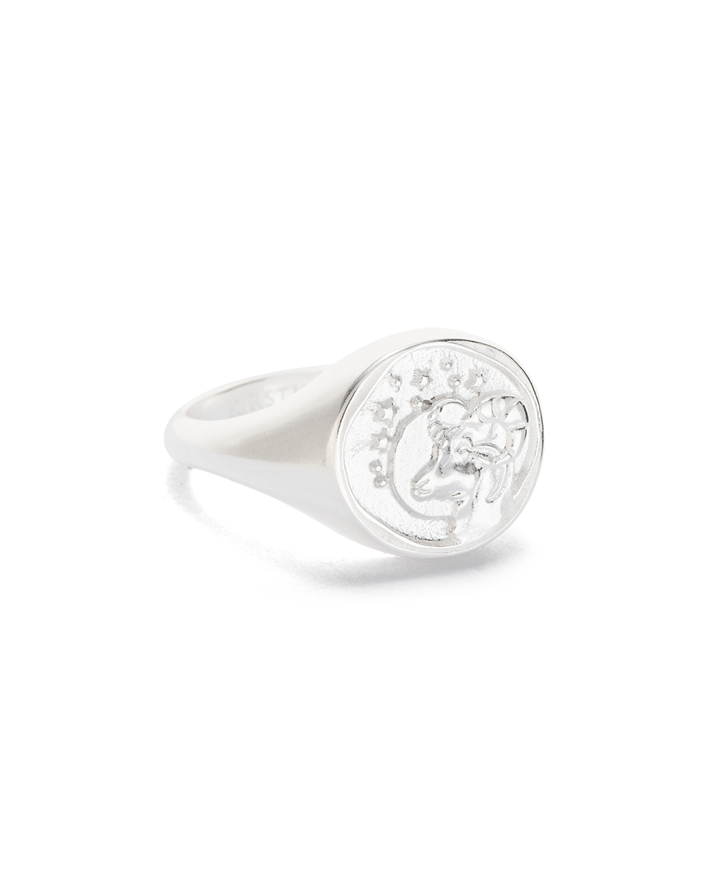 ARIES SIGNET RING (STERLING SILVER) - IMAGE 1