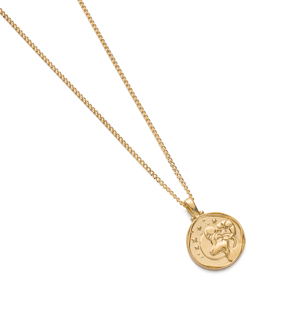 ARIES ZODIAC NECKLACE (18K GOLD VERMEIL) IMAGE 4