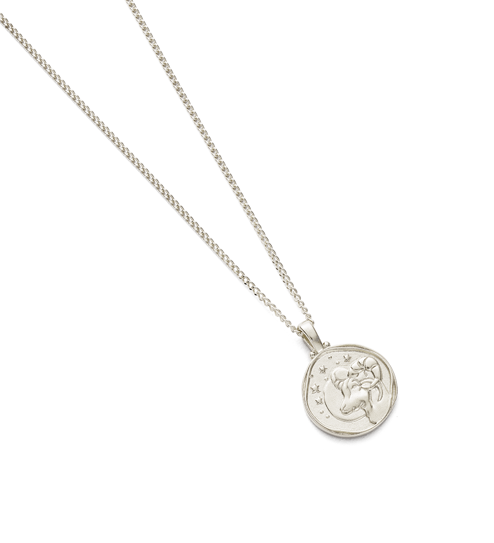 ARIES ZODIAC NECKLACE (STERLING SILVER) IMAGE 4