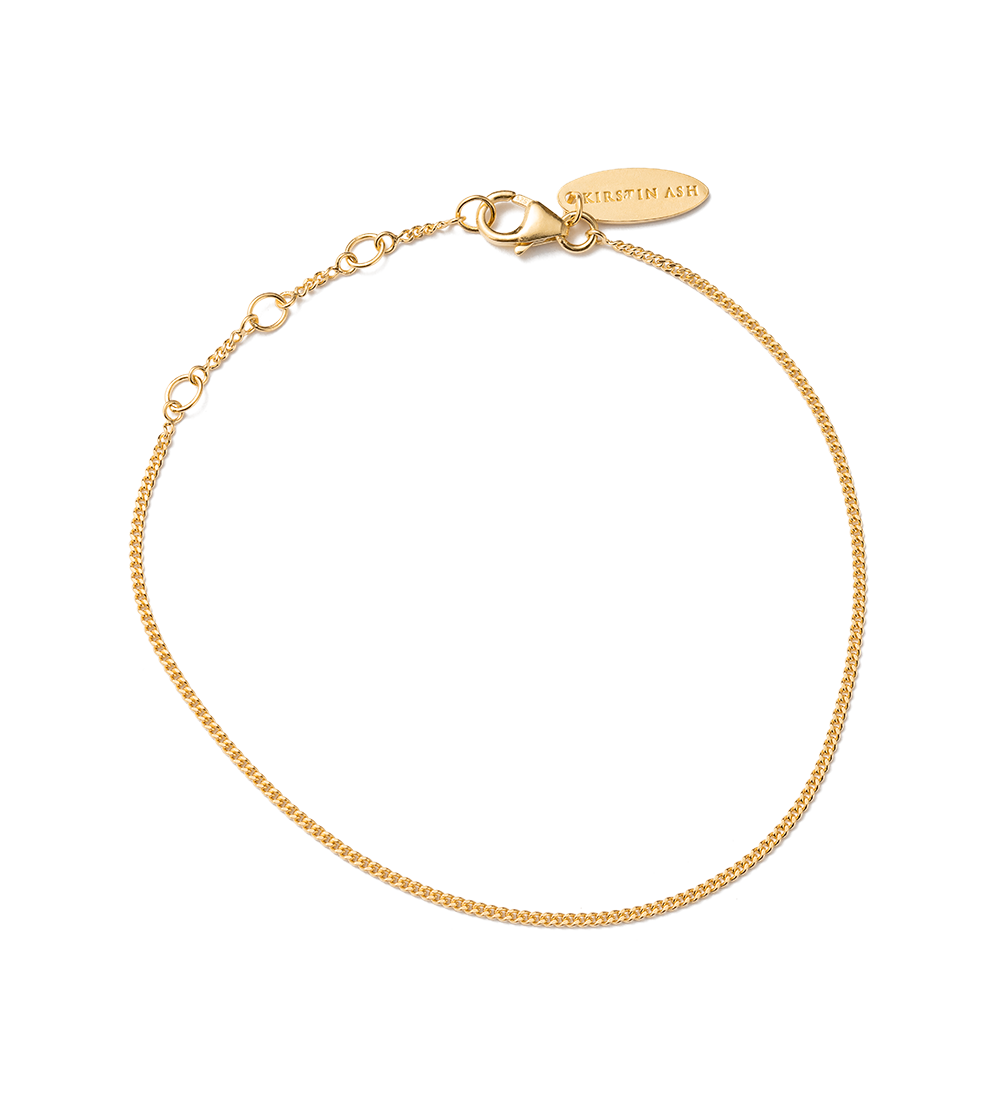 BESPOKE CURB BRACELET (18K GOLD VERMEIL) IMAGE 1