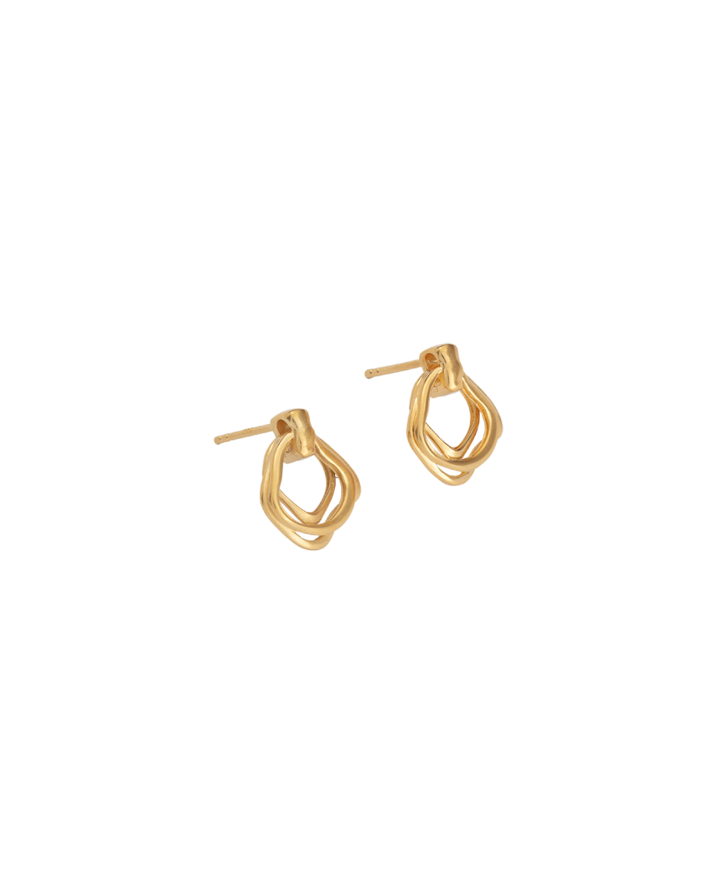 BOTANICA EARRINGS (18K GOLD PLATED) - IMAGE 4
