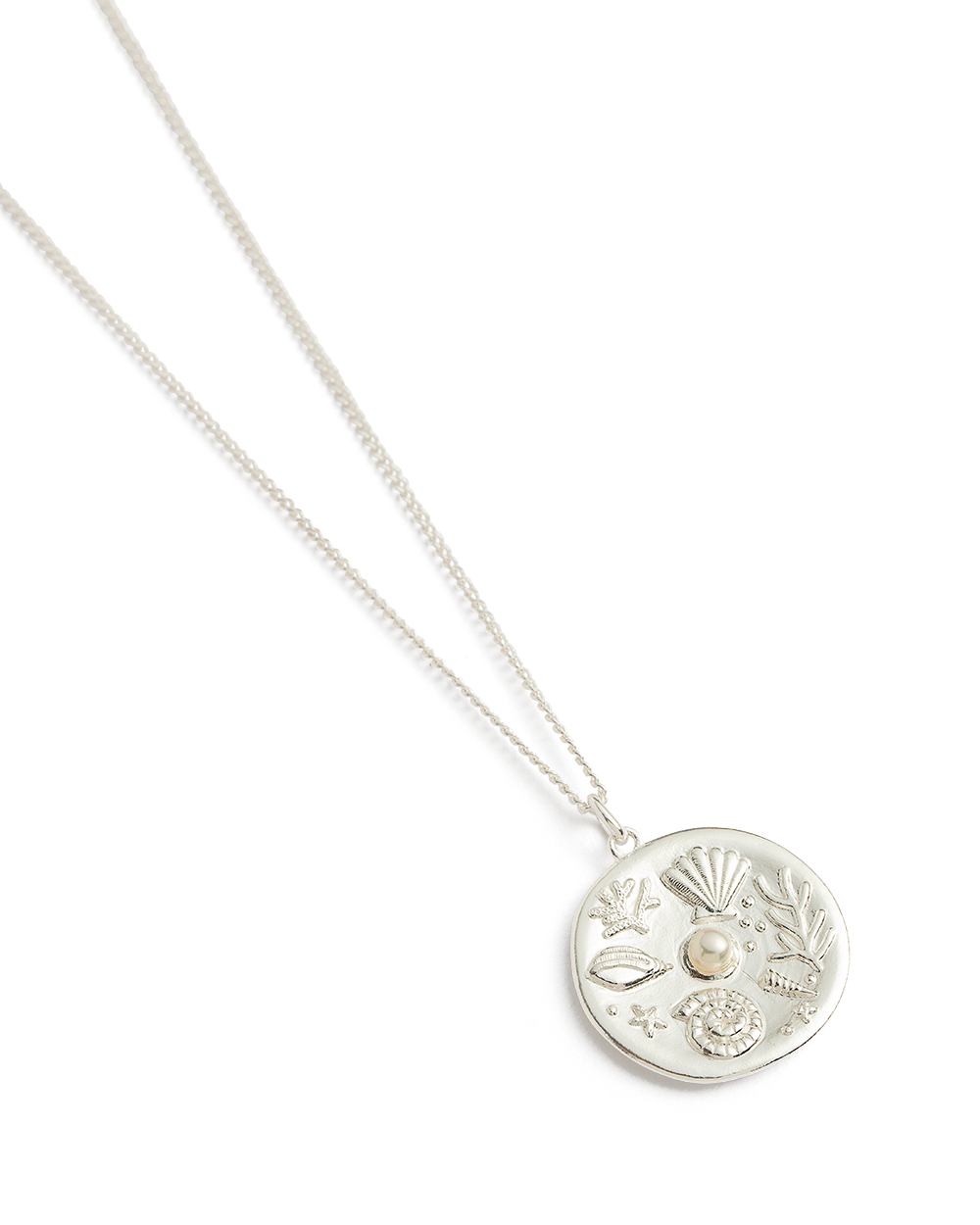 BY THE SEA COIN NECKLACE (STERLING SILVER) - IMAGE 4