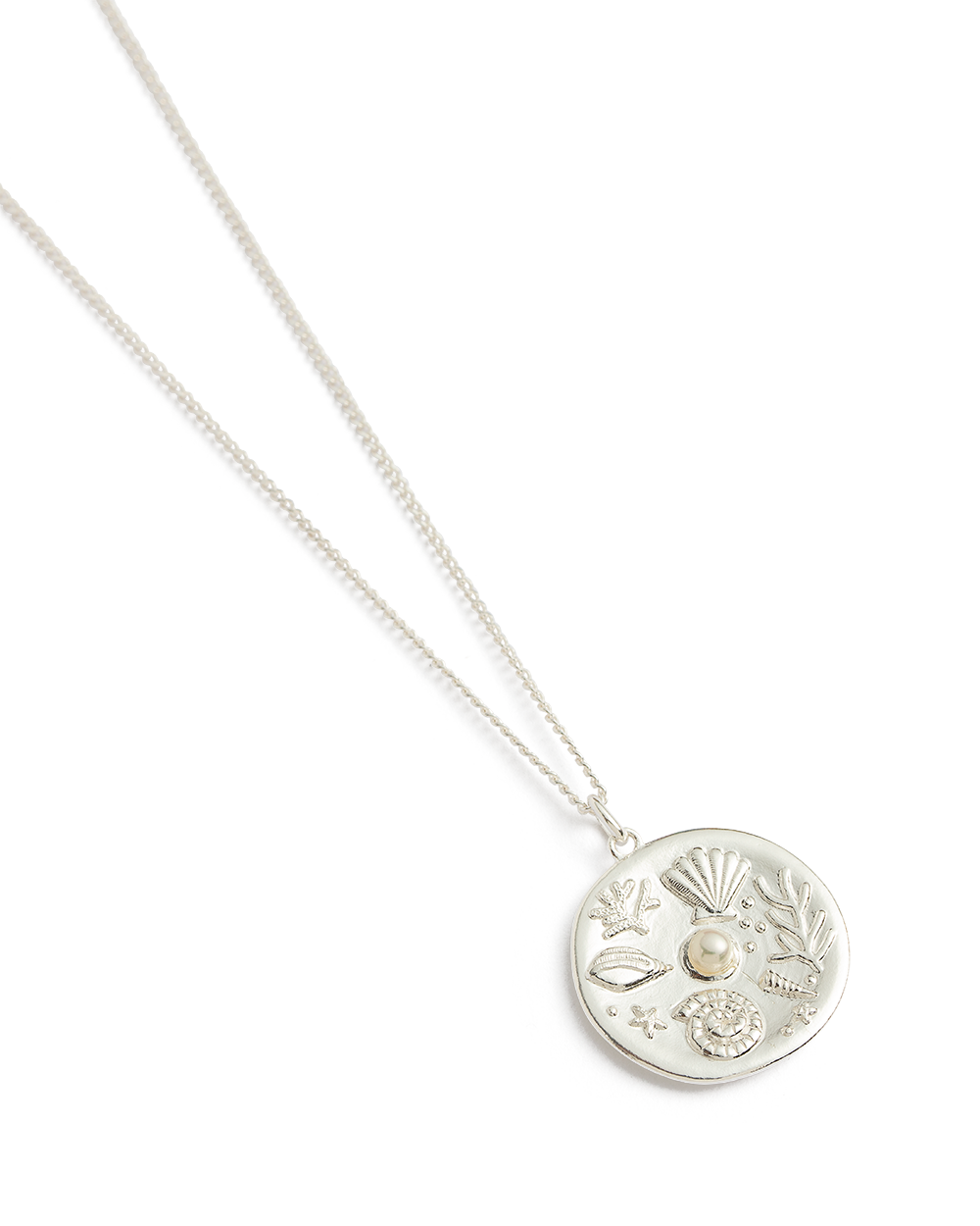 BY THE SEA COIN NECKLACE (STERLING SILVER) IMAGE 4