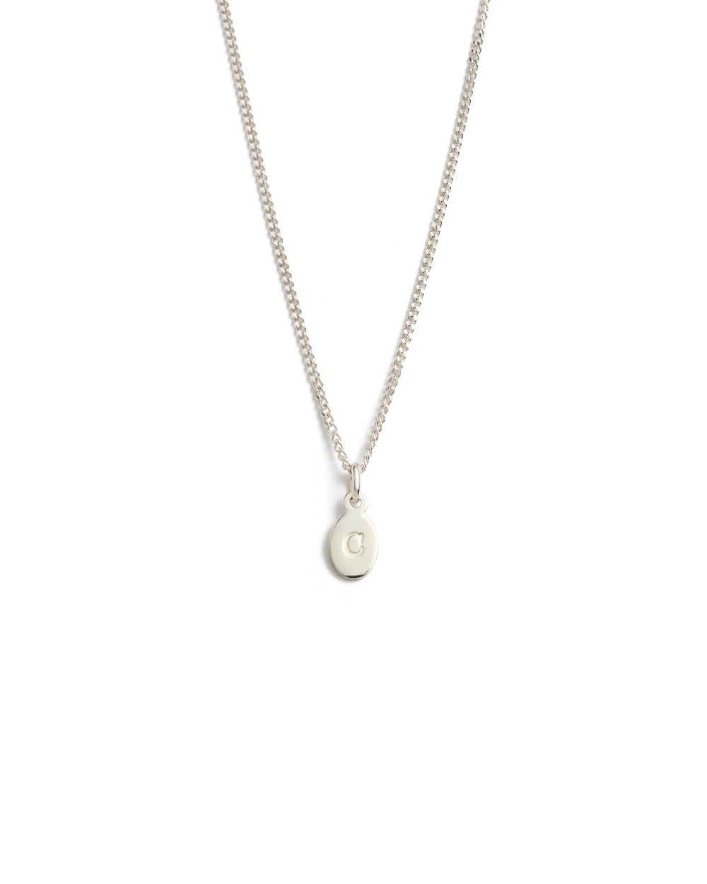 INITIAL NECKLACE A-Z (STERLING SILVER) IMAGE 8