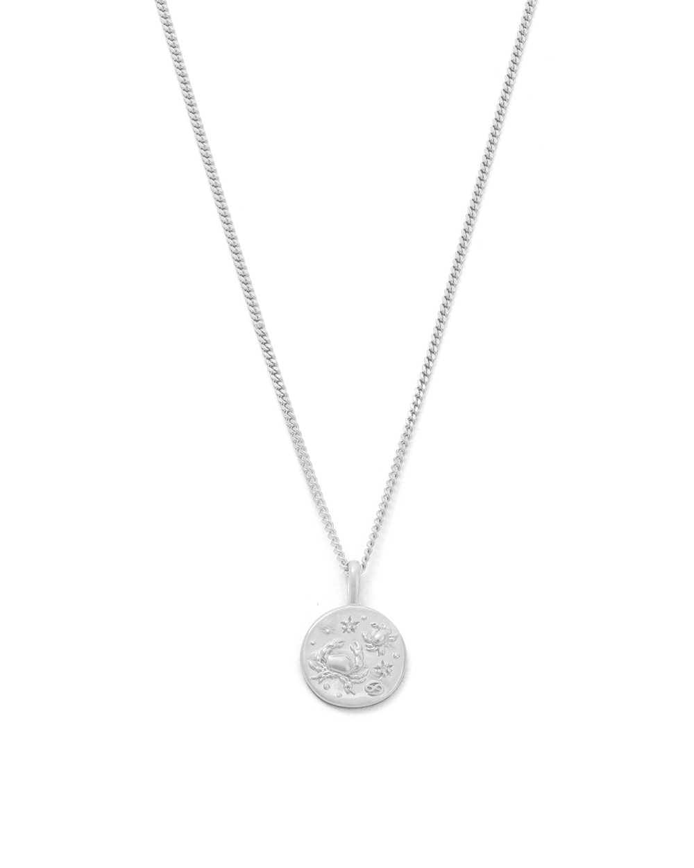 CANCER PETITE ZODIAC NECKLACE (STERLING SILVER) IMAGE 1
