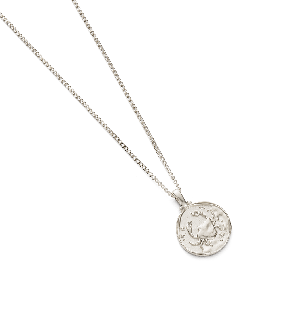 CANCER ZODIAC NECKLACE (STERLING SILVER) - IMAGE 4