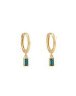 CENTRA DROP HOOPS (18K GOLD PLATED) IMAGE 1