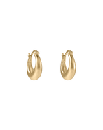 GLOW HOOPS SMALL (18K GOLD PLATED) IMAGE 1